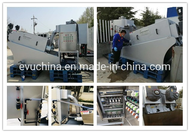 No Clogging Solid Liquid Separation System Sludge Thickening and Dewatering Equipment